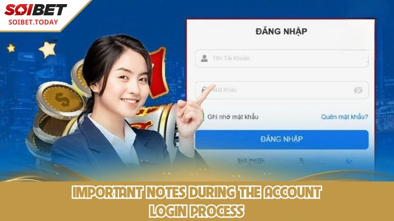หมายเหตุสำคัญระหว่างขั้นตอนการเข้าสู่ระบบบัญชี